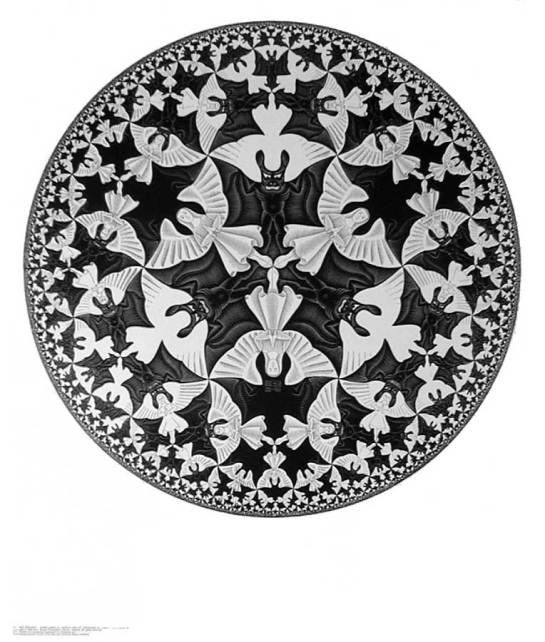 Limit Circle IV, Escher 1960